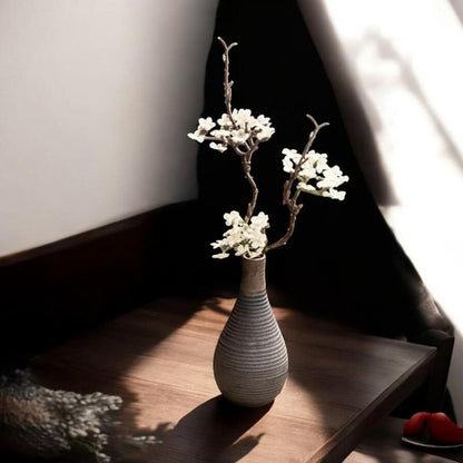 Vase en Céramique - NeoAntiqueVase™ - Bouteille Strié - Ma Maison Rêvée