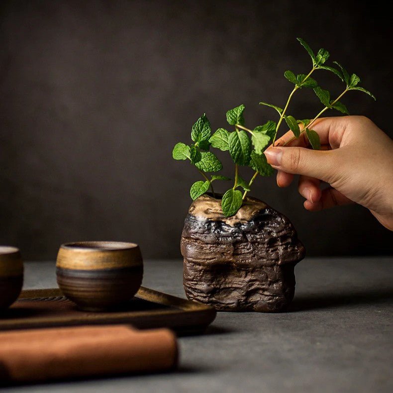Vase en Céramique - NeoAntiqueVase™ - Rocher - Ma Maison Rêvée