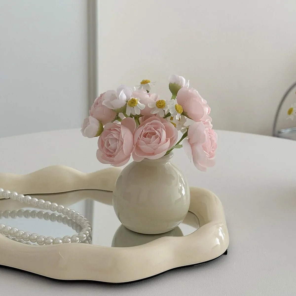 Vase en Céramique - ZenHydroVase™ - Blanc - Ma Maison Rêvée