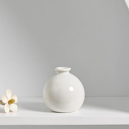 Vase en Céramique - ZenHydroVase™ - Blanc - Ma Maison Rêvée