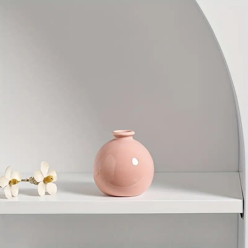 Vase en Céramique - ZenHydroVase™ - Rose - Ma Maison Rêvée