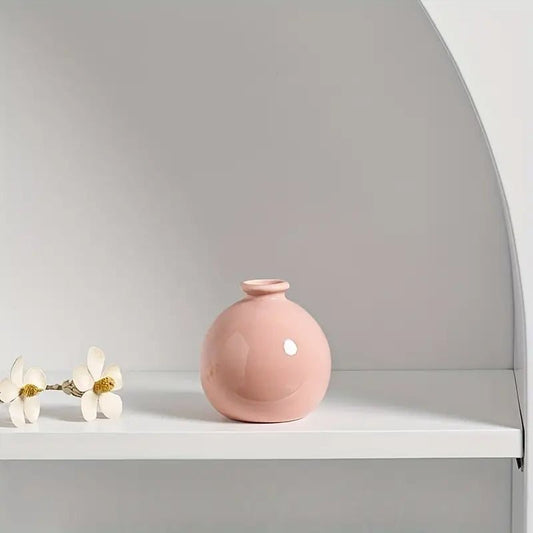 Vase en Céramique - ZenHydroVase™ - Rose - Ma Maison Rêvée