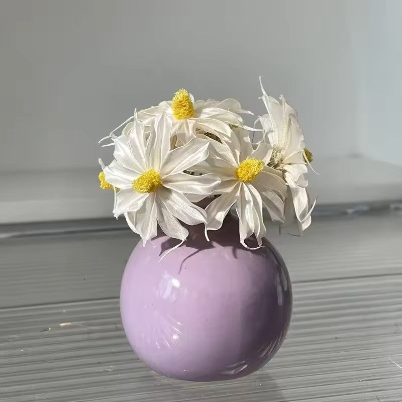Vase en Céramique - ZenHydroVase™ - Violet - Ma Maison Rêvée
